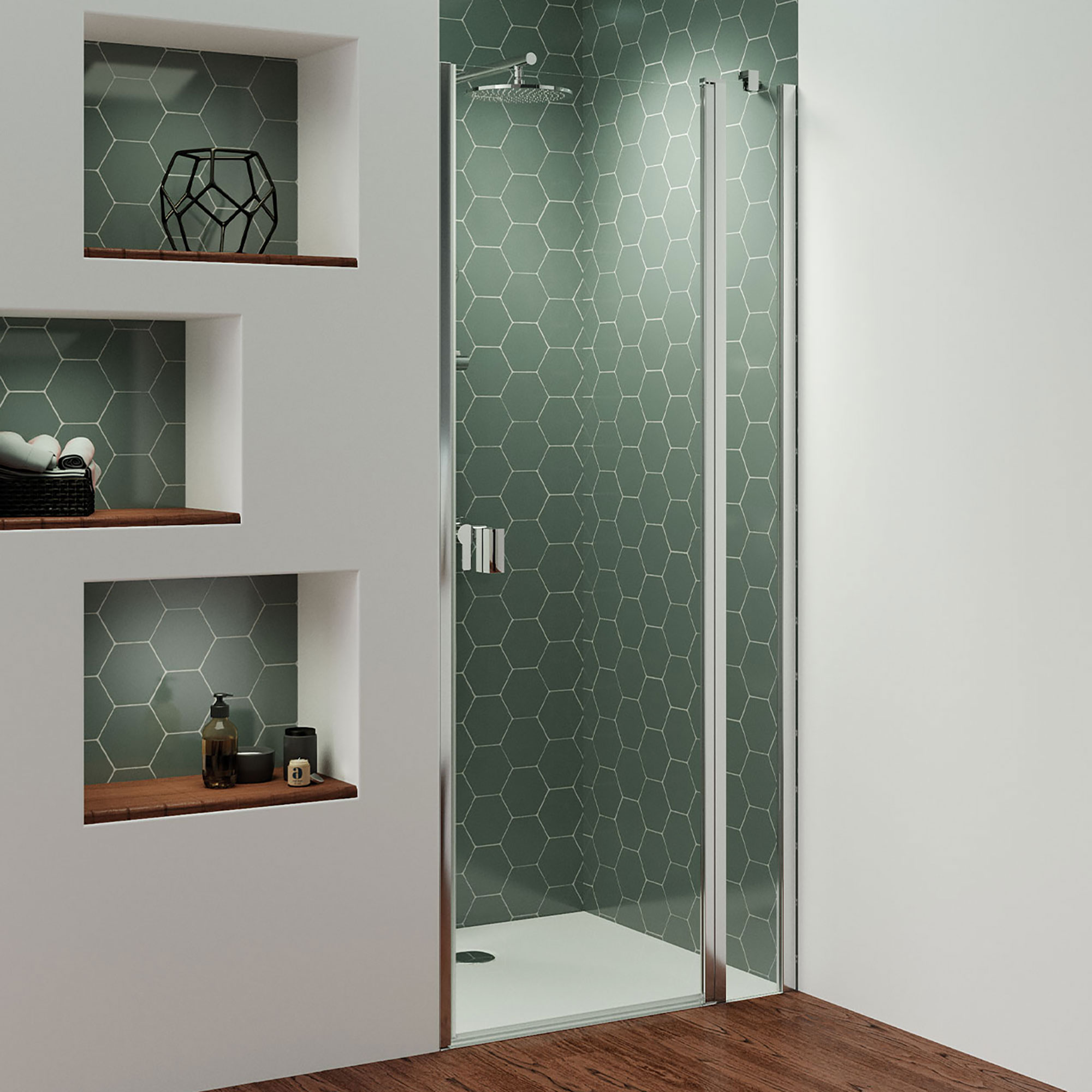 mk520-drehtuer-mit-festteil-fuer-nische-anschlag-rechts_6003 Drehtür mit Festteil, eckig, für Nische, Anschlag rechts