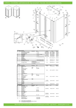 Drehfalttür 2-tlg. für Seitenwand 23.10.2025