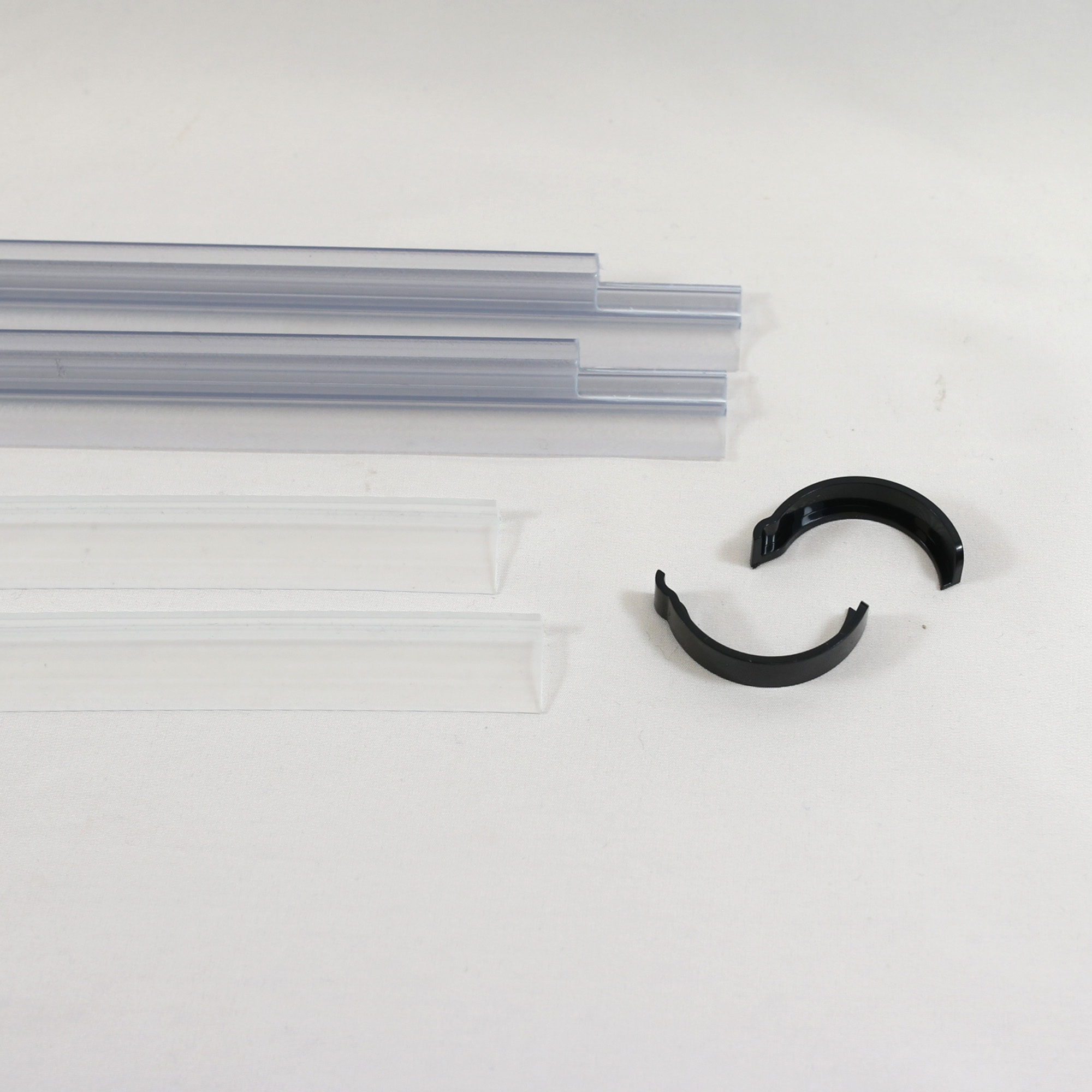 Schwallschutz - Kappen rund/Schwarz matt