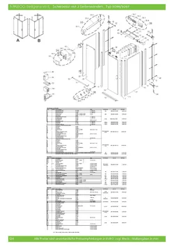 Gleittür / Schiebetür 2-tlg. mit 2 Seitenwänden (U-Kabine) 19.01.2026