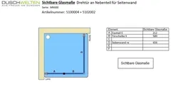 Sichtbare Glasmaße - Artikel 5100004_5102002