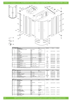 Runddusche mit Drehtür 4-tlg. 10.11.2025