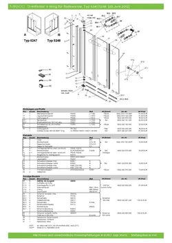 Badewannenfaltwand 3-tlg. 22.10.2025