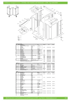 Drehtür an Nebenteil mit Seitennebenteil mit 2 Seitenwänden (U-Kabine) 19.01.2026