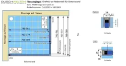 Fliesenspiegel - Artikel 5412003 und 5413003