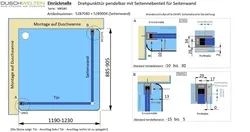 Einrückmaße und WAP-Profilmaße - Artikel 5287040 + 5289004