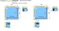 Produktmaße - Artikel 6022003 + 6012003 Produktmaße - Artikel 6022003 + 6012003