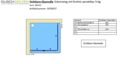 Sichtbare Glasmaße - Artikel 6030037
