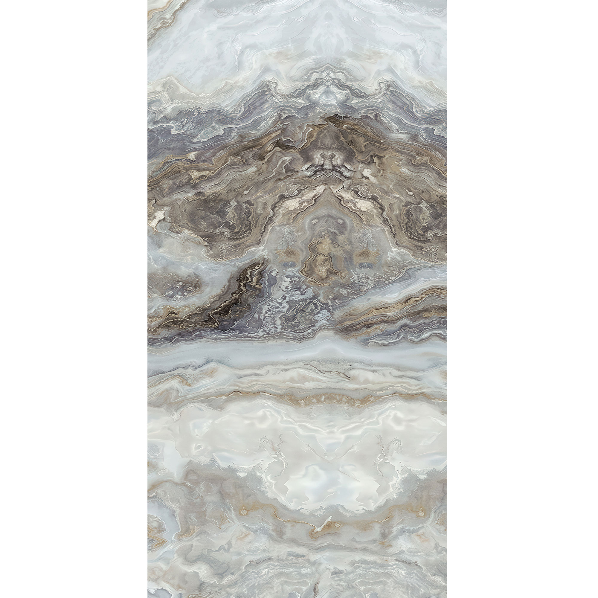 Duschrückwand Seidenmatt Marmor Achat Beige