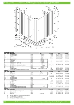 Eckeinstieg mit Drehfalttür 2-tlg. und Drehtür pendelbar an Nebenteil 20.01.2026