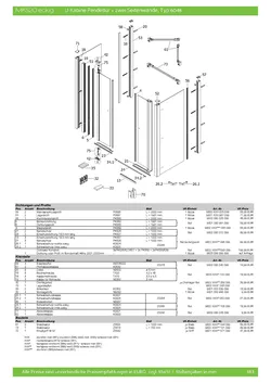 6048 Pendeltür mit 2 Seitenwänden (U-Kabine) 20.01.2026