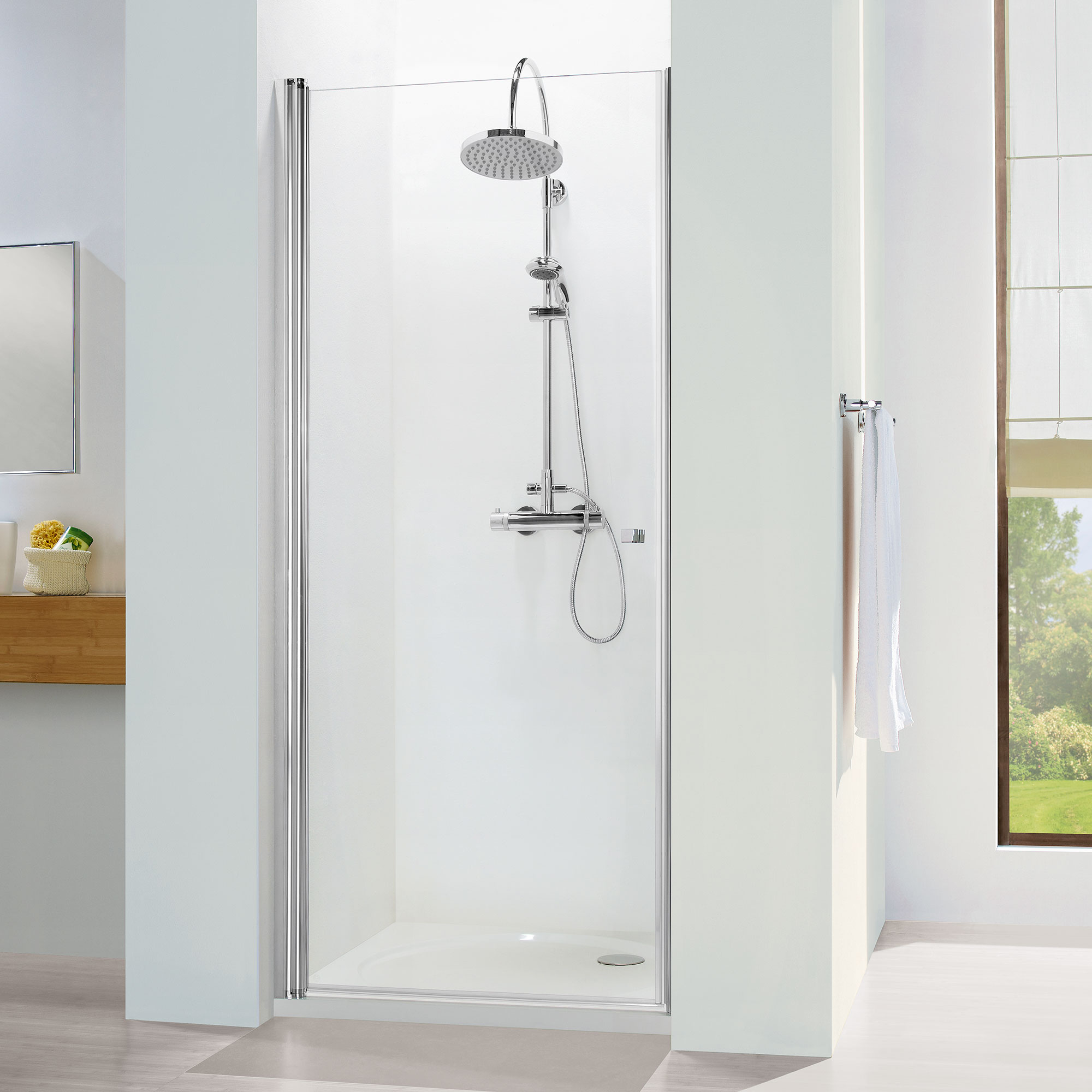 Drehtür für Nische Anschlag links