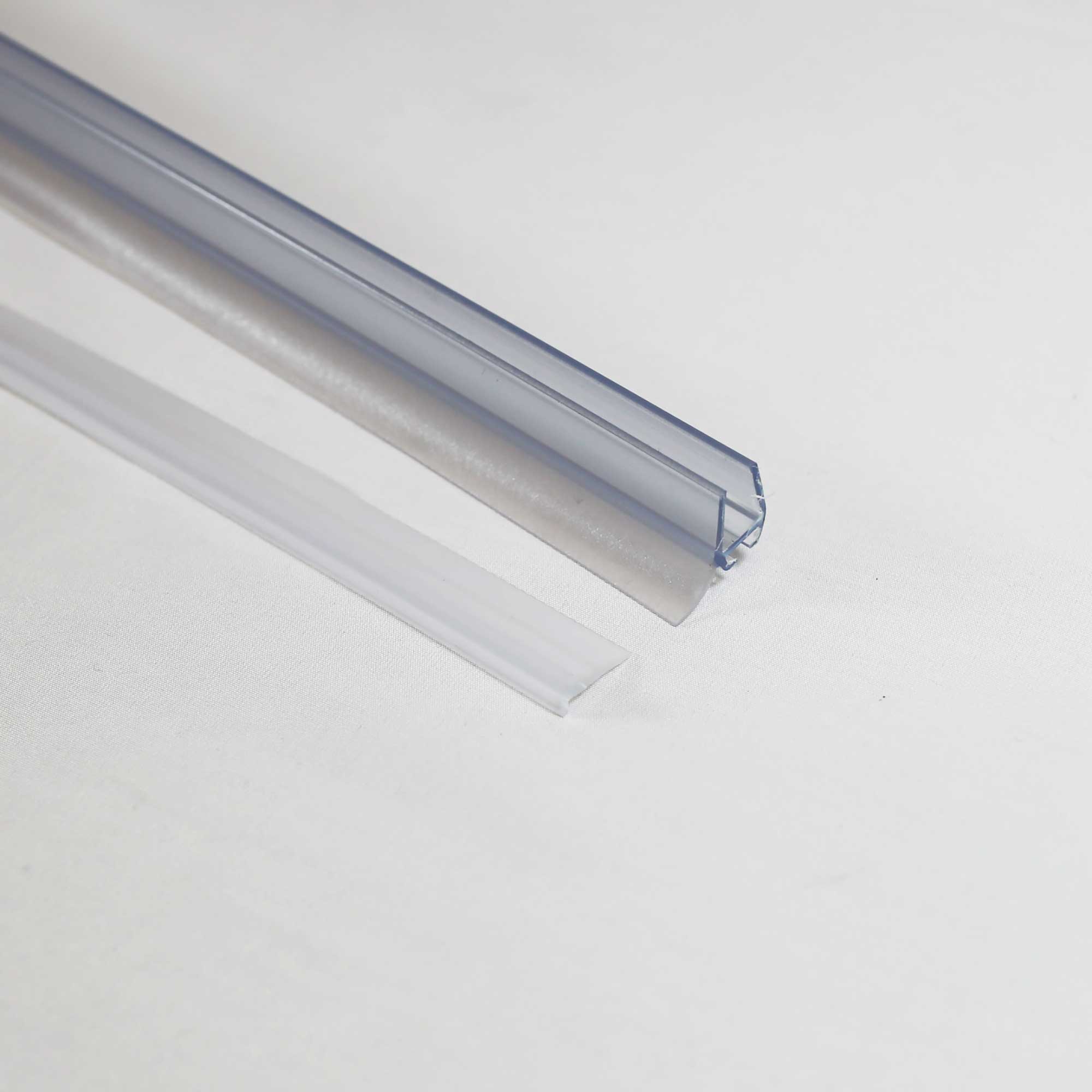 Dichtungsset Spritzschutz + Einschubdichtung 14,5 mm, gerade, waagerecht, für Wanneneinbau