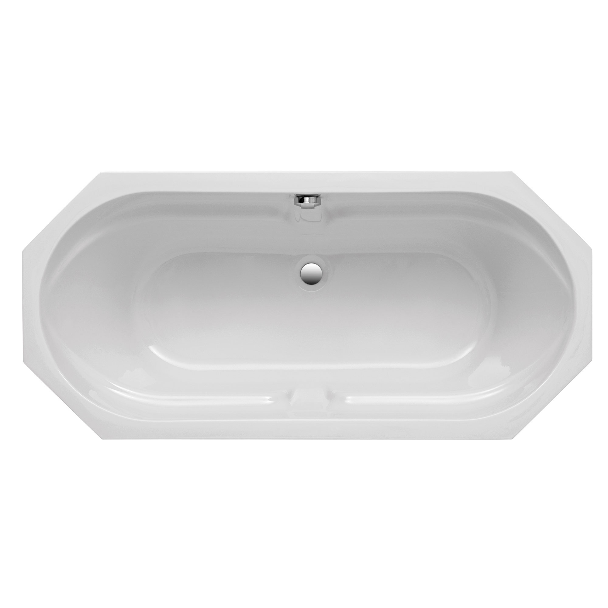 Duschwelten_Badewanne_Scottsdale_6389 Scottsdale Badewanne, weiß, achteckig, Draufsicht