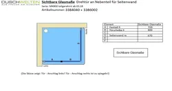 Sichtbare Glasmaße - Artikel 5411040 und 5413002