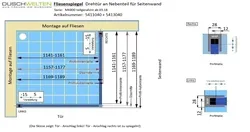 Fliesenspiegel - Artikel 5411040 und 5413040