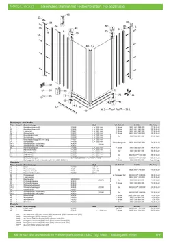Eckeinstieg mit Drehtür pendelbar 3-tlg. 28.01.2026