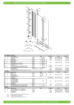 Drehfalttür 2-tlg. als Walk In 09.10.2025