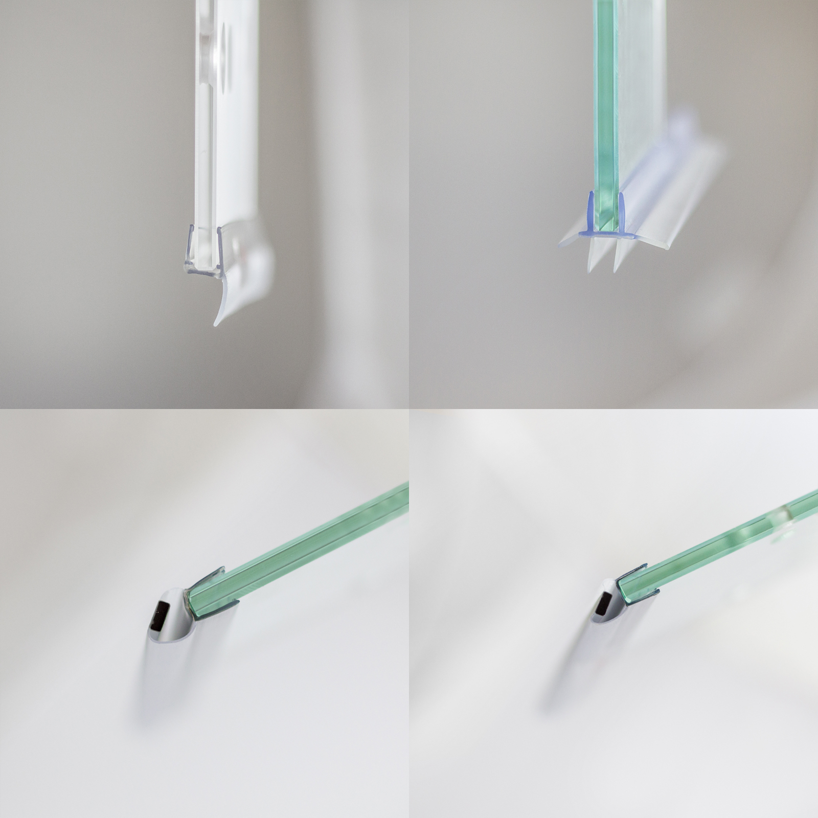 Dichtungsset für Duschabtrennungen, Drehfalttür & Seitenwand