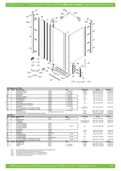 verkürzte Seitenwand für Drehfalttür 2-tlg. 20.01.2026