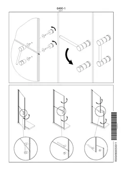 Drehtür geteilt an Nebenteil in Nische 17.09.2025 Drehtür geteilt an Nebenteil in Nische 17.09.2025