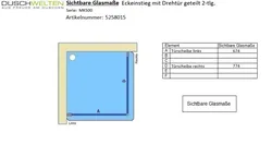 Sichtbare Glasmaße - Artikel 5258015