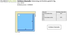 Sichtbare Glasmaße - Artikel 5258020