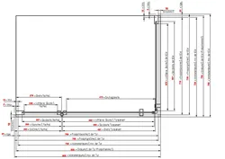 5414002 Standard Kundenmaß 750mm_Montage auf Duschwanne