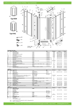 Fünfeckdusche mit Drehtür 3-tlg. 26.09.2025
