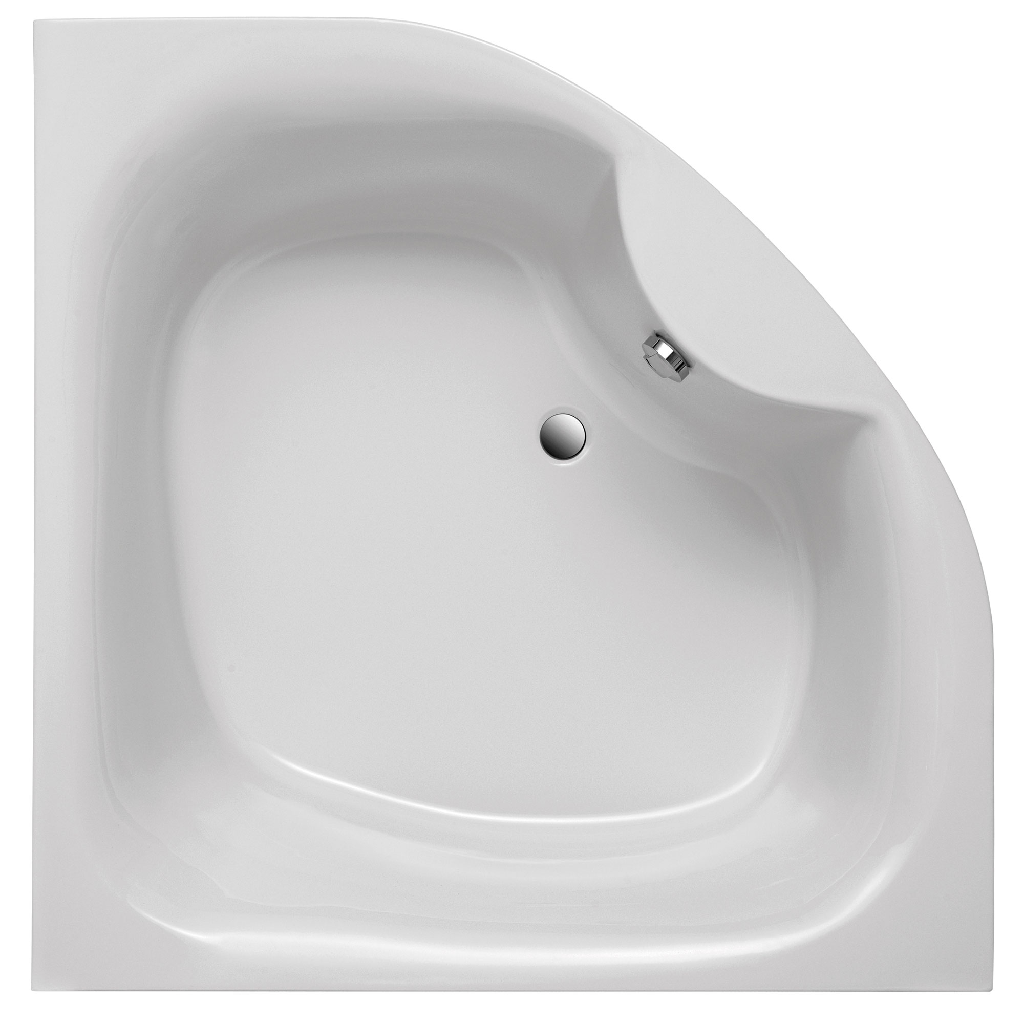 Duschwelten_Badewanne_LittleRock_6381 Little Rock Badewanne, weiß, eckig, Draufsicht