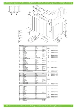 Gleittür / Schiebetür 2-tlg. für Seitenwand 23.10.2025