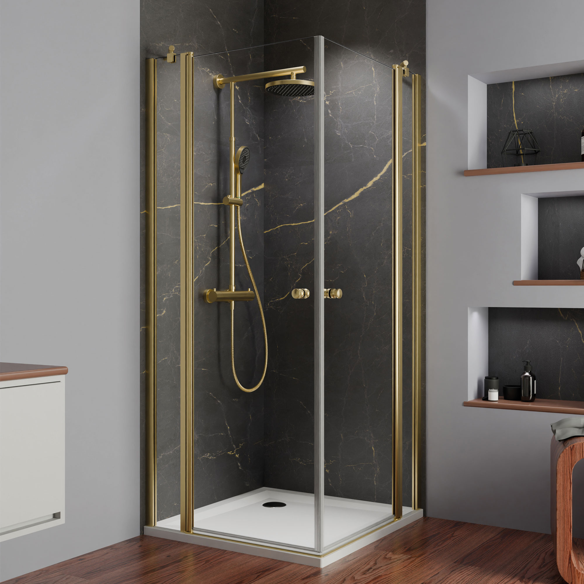 MK520 Gold Edition Eckeinstieg Drehtüren 4-teilig