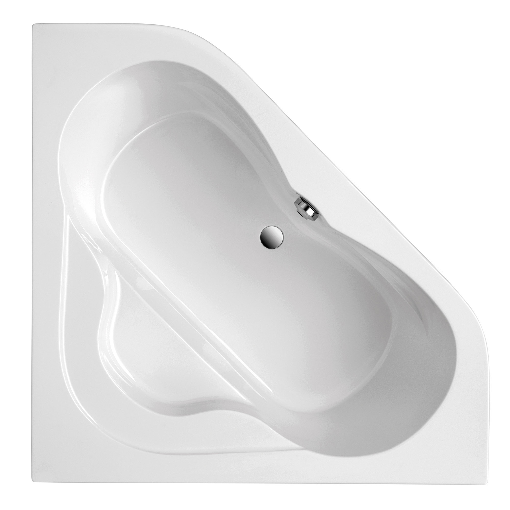 Duschwelten_Badewanne_Louisville_6388 Louisville Badewanne, weiß, eckig, Draufsicht