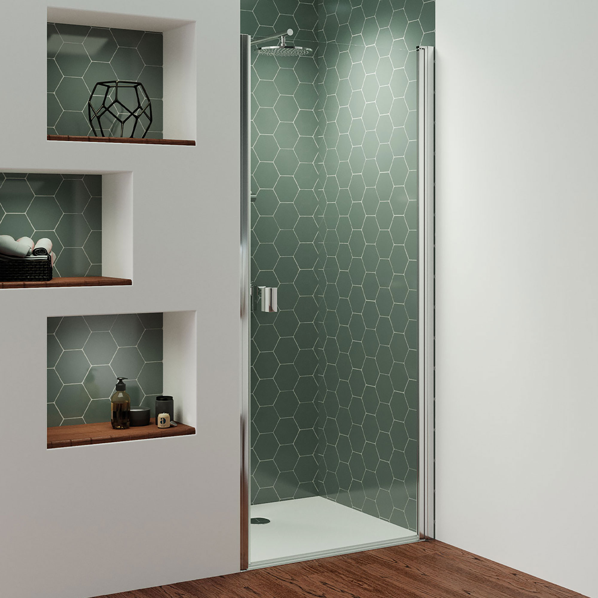 mk520-drehtuer-fuer-nische-anschlag-rechts_6001 Drehtür, eckig, für Nische und Badewannenseitenwand auf Wanne, Anschlag rechts