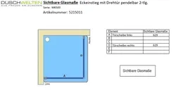 Sichtbare Glasmaße - Artikel 5215011