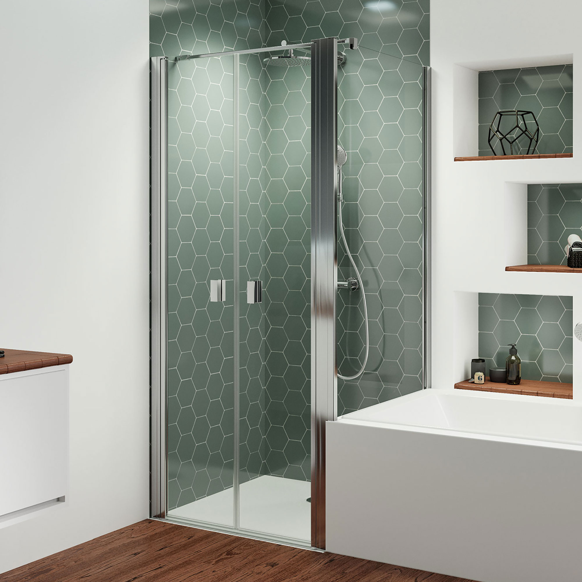 mk520-pendeltuer-badewannenseitenwand-auf-der-wanne-rechts_6011_6116 Badewannenseitenwand, eckig, auf der Wanne rechts für Pendeltür