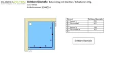Sichtbare Glasmaße - Artikel 5308014