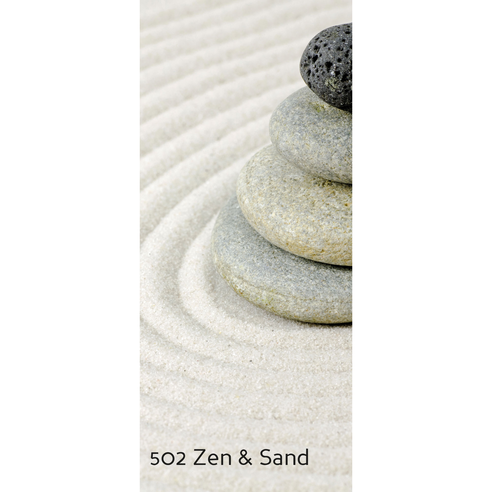 Duschrückwand Foto Zen und Sand