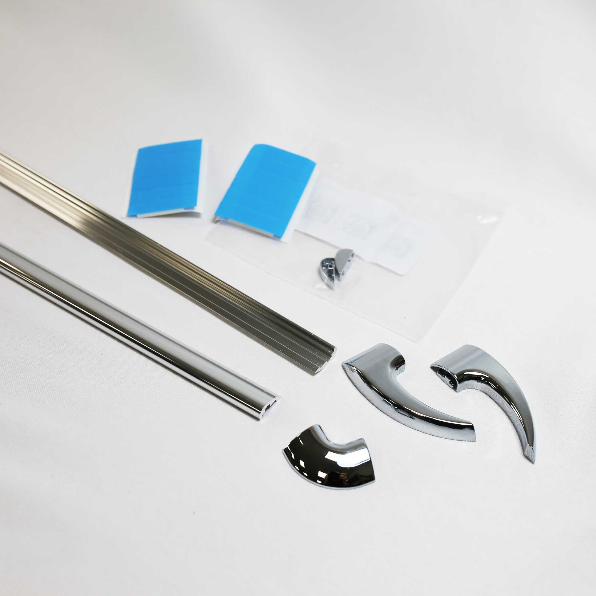Schwallschutz Set, gerade, waagerecht, 1000 mm