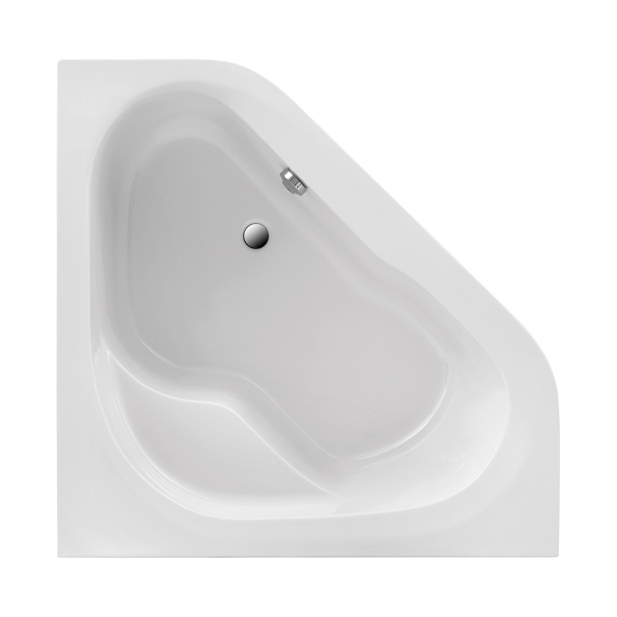 Duschwelten_Badewanne_Augusta_6387 Augusta Badewanne, weiß, eckig, Draufsicht