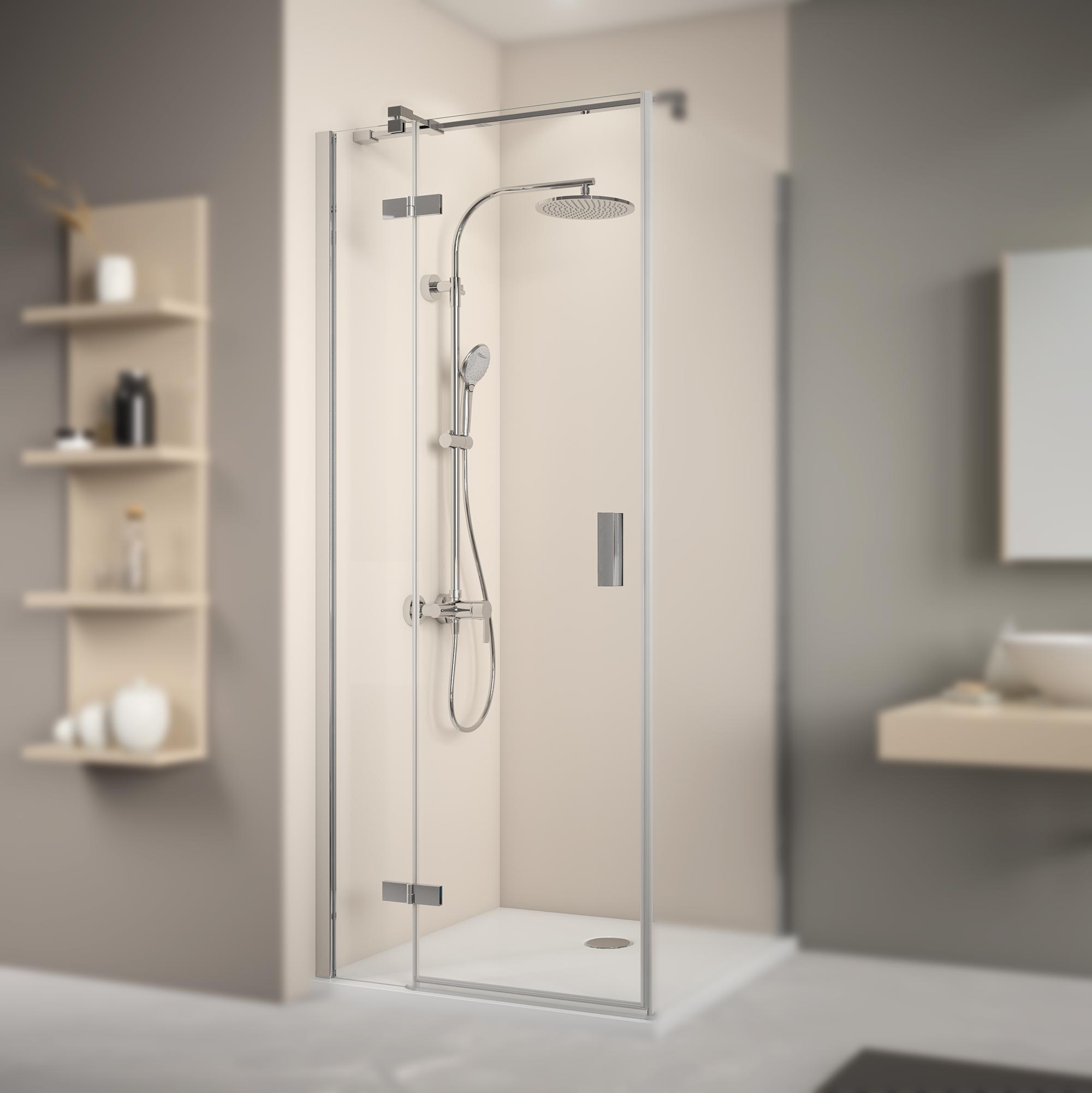 mk_800-drehtuer-festteil-links-5411-fokus Drehtür mit Festteil, Anschlag links, für Seitenwand, Fokus Tür