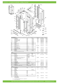Drehfalttür 4-tlg. (U-Kabine) 01.07.2025