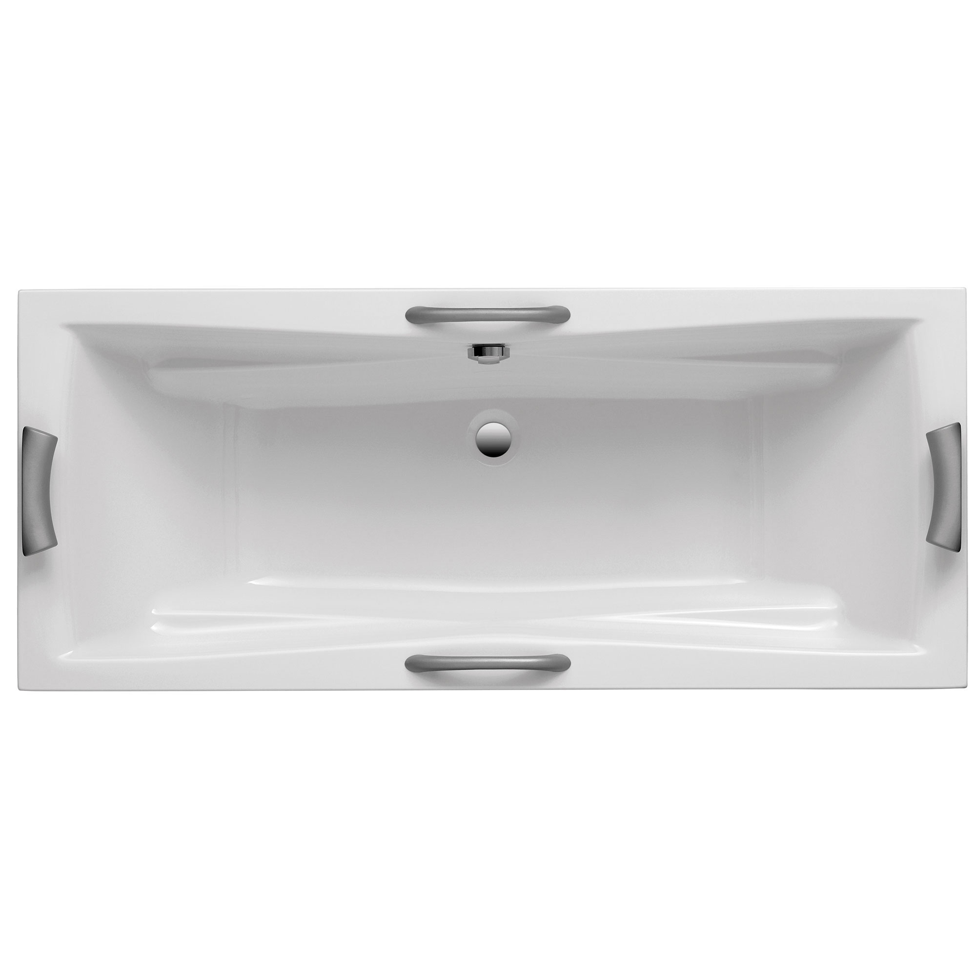 Duschwelten_Badewanne_Arlington_6368 Arlington Badewannem, weiß, rechteckig, Draufsicht
