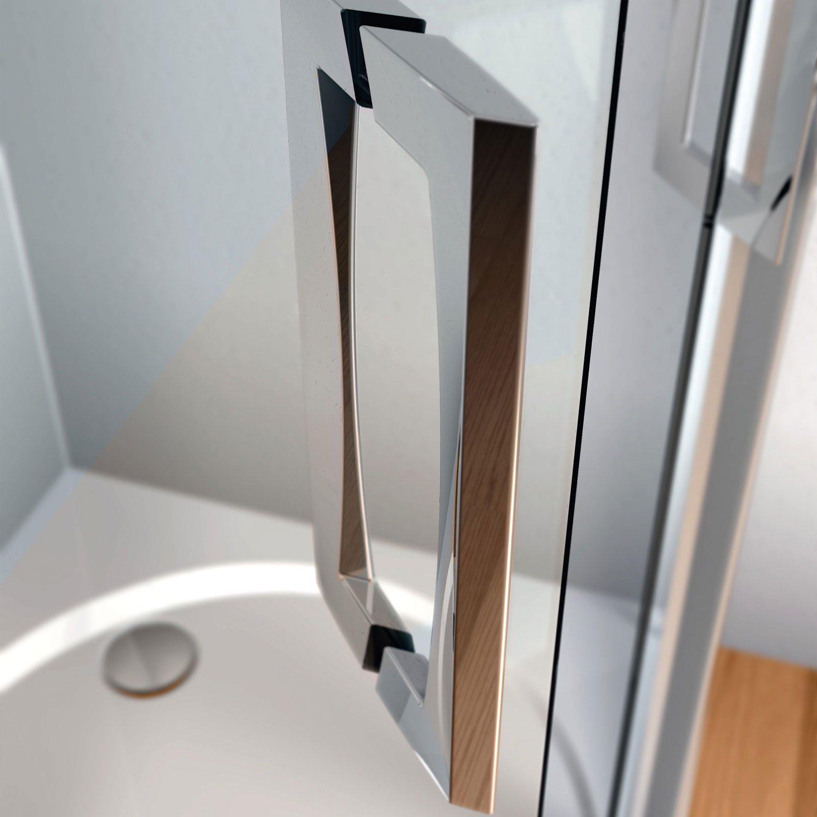 Panorama Griff 45° für Duschtüre