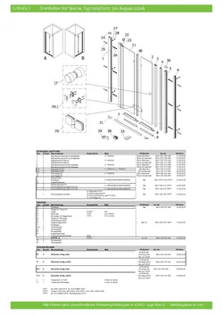 Drehfalttür 2-tlg. in Nische 22.10.2025