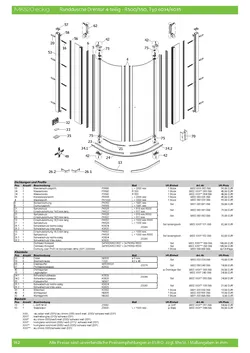 Runddusche mit Drehtür 4-tlg. 21.11.2025