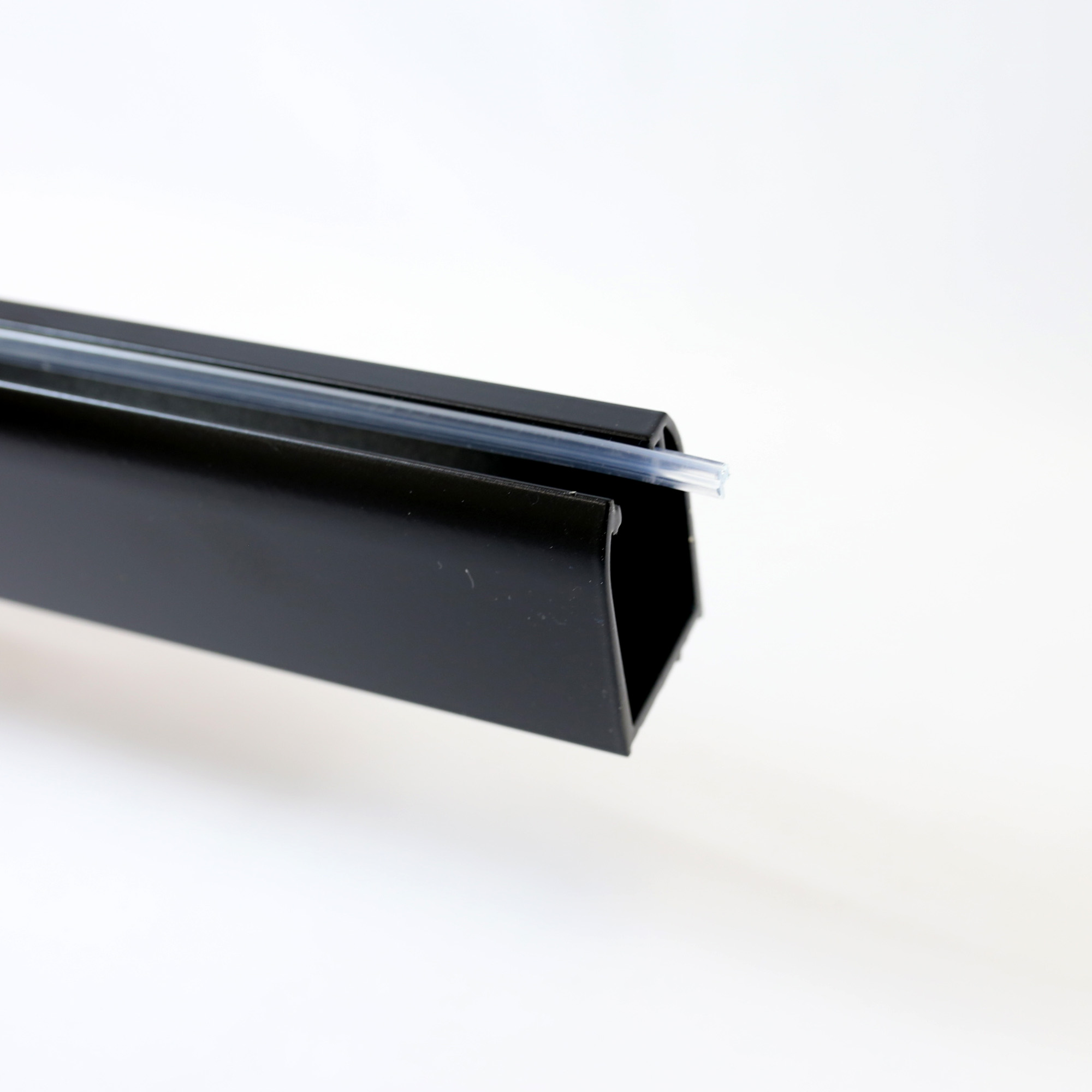 Wandanschlussprofil rund - Schwarz matt