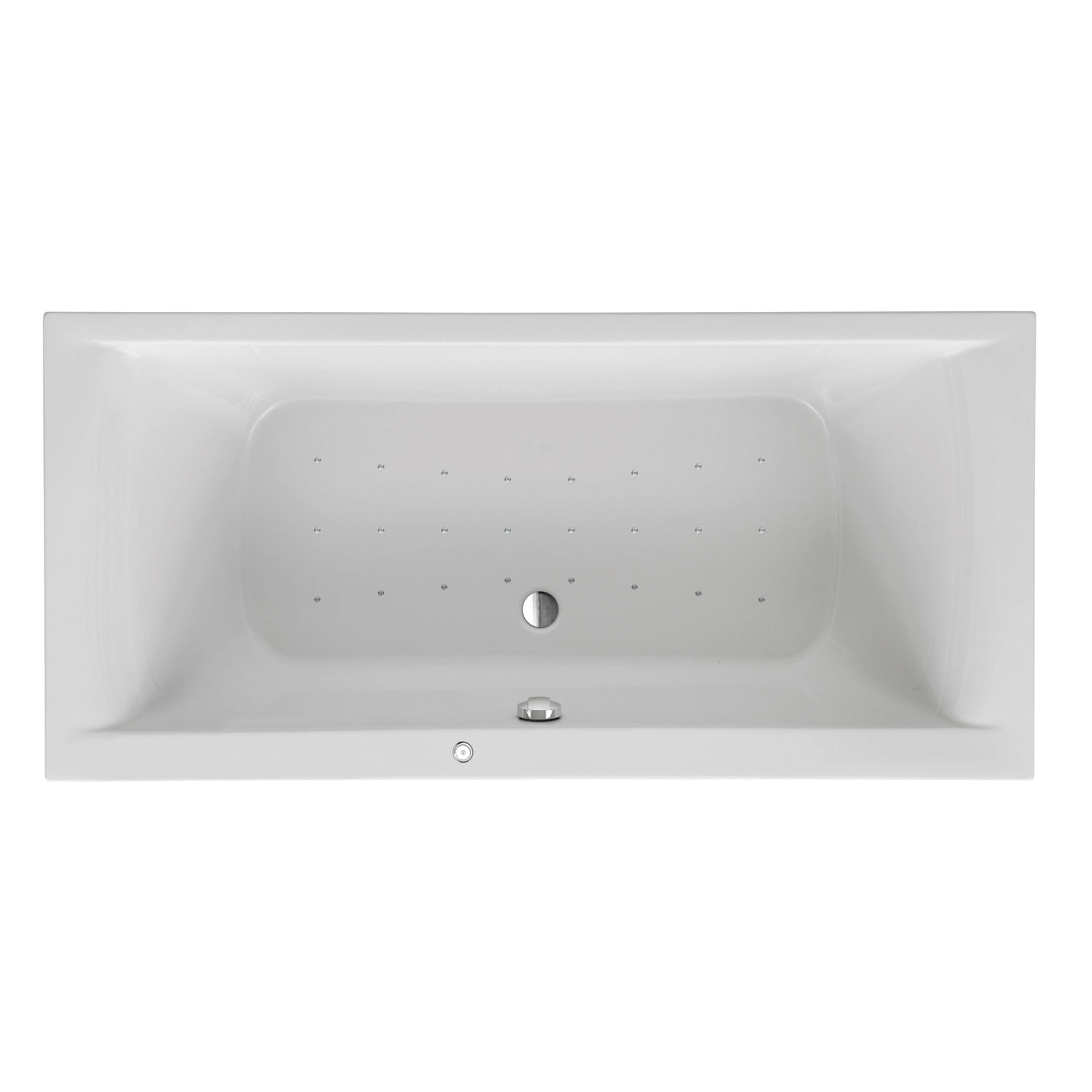 Duschwelten_Badewannen_Whirlpoolsystem_Silent_6426 Whirlpool System Silent mit Bedientaster, Draufsicht