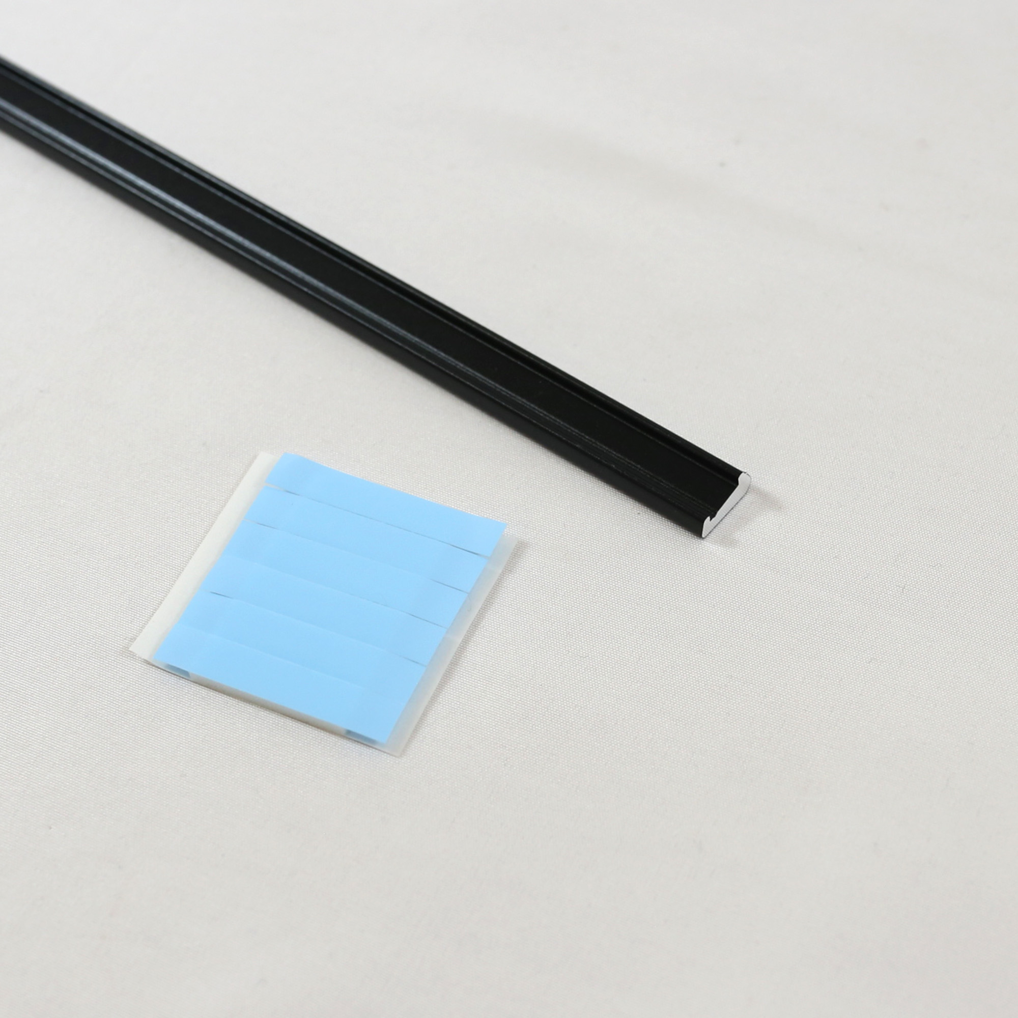 Wasserleiste gebogen - Schwarz matt