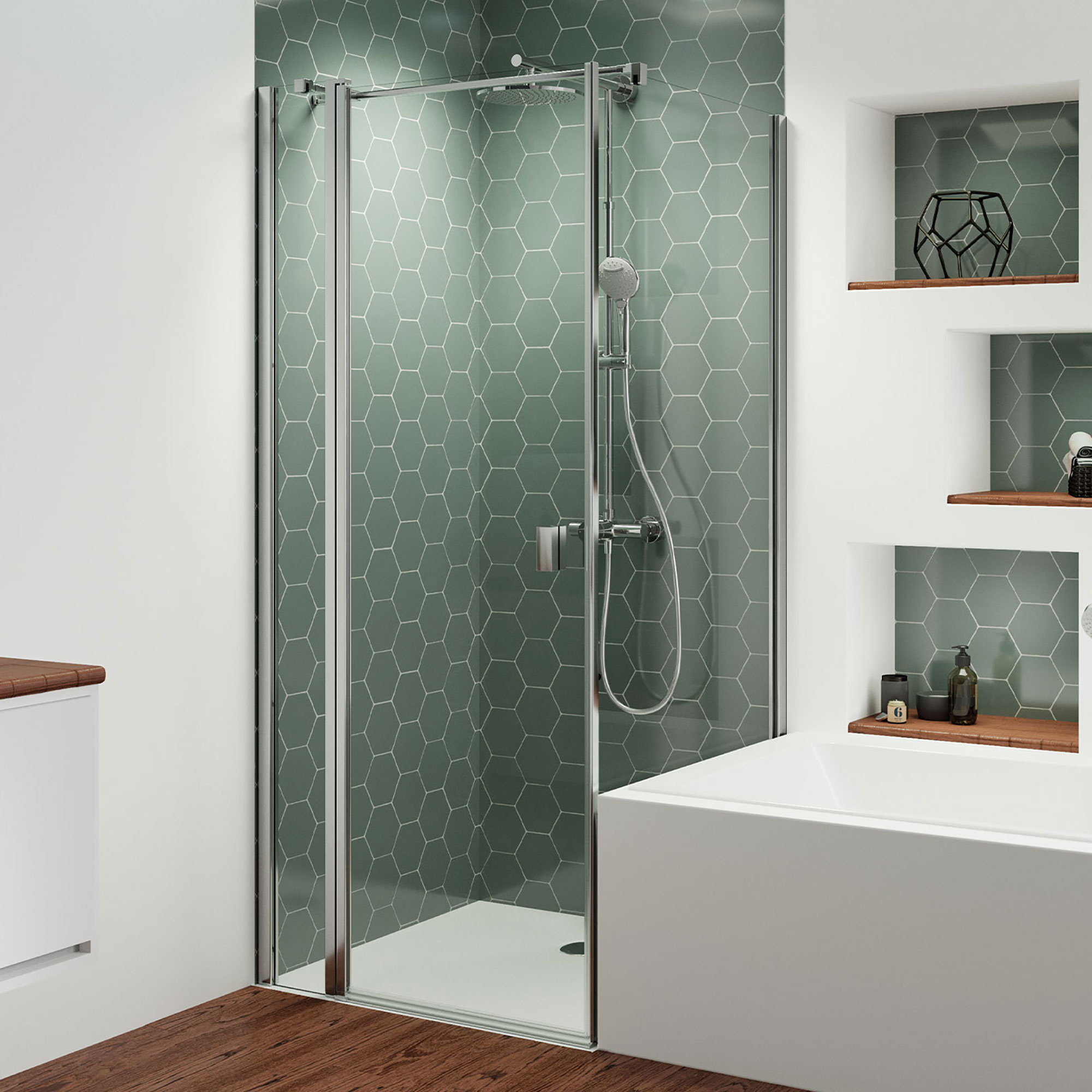 mk520-drehtuer-mit-festteil-links-badewannenseitenwand-neben-der-wanne-rechts_6015_6115 Badewannenseitenwand, eckig, neben der Wanne rechts für Drehtür +Festteil